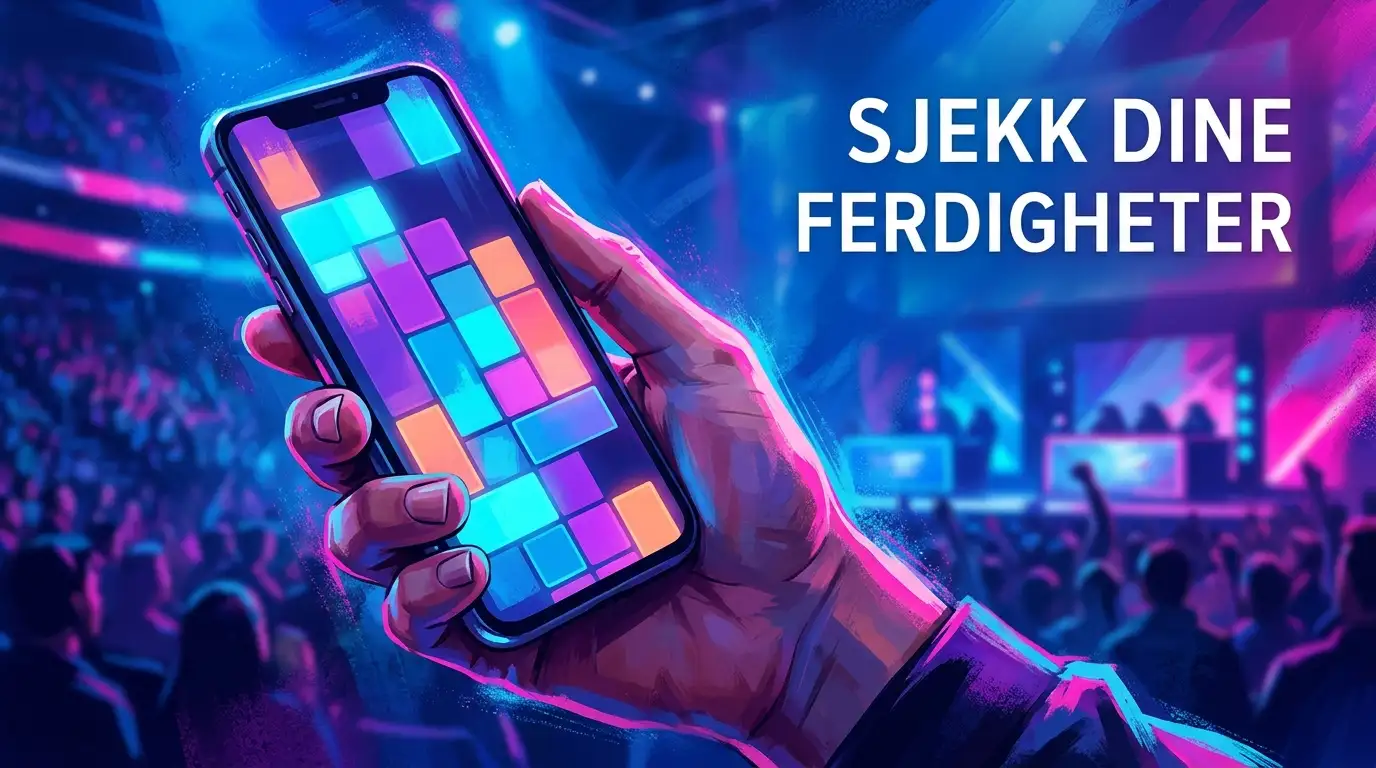 Smarttelefon med abstrakte fliser symboliserer mobiltilgang til CHEXX