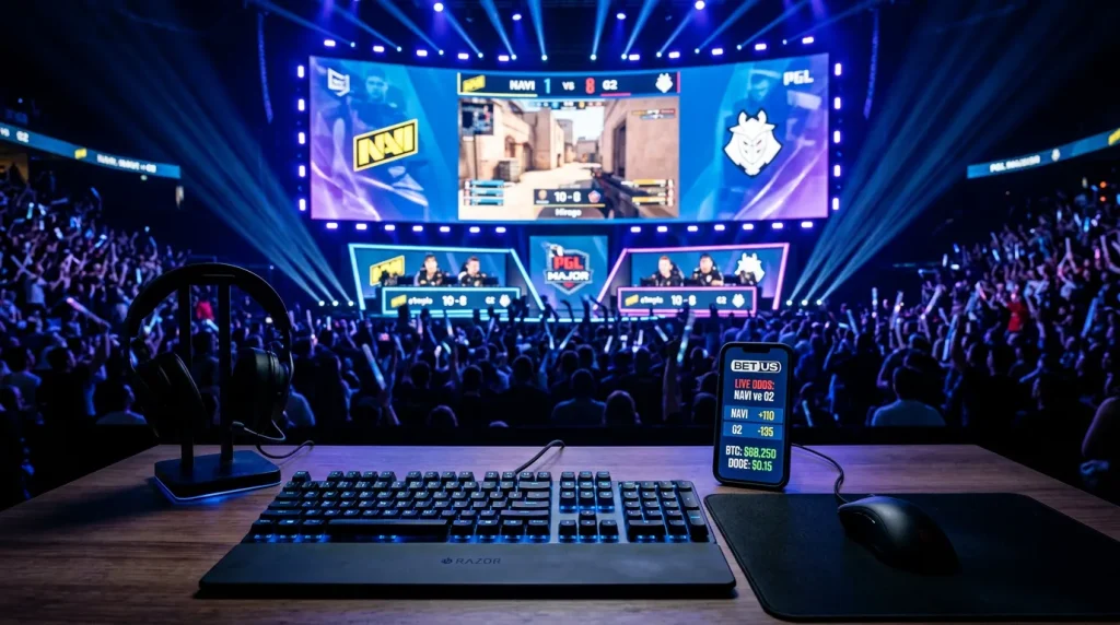 Esports betting med krypto – CS2, Dota 2 og LoL